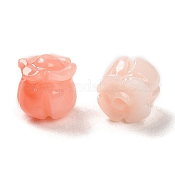 Синтетические бусины кораллового цвета CORA-P008-02A-02