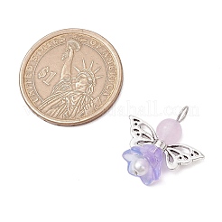 Подвески из перламутровых стеклянных бусин&nbsp;PALLOY-JF03205-04