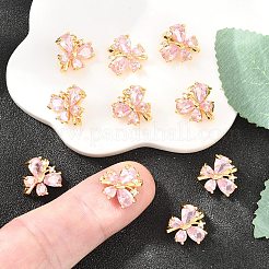 Barre distanziatrici in ottone con micro pavé di zirconi cubici a forma di farfalla Shegrace&nbsp;XGRQ5K537-825G-A