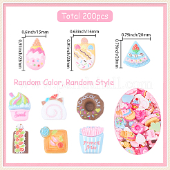 240 г мультяшные закуски непрозрачные смоляные кабошоны&nbsp;RESI-SC0036-51