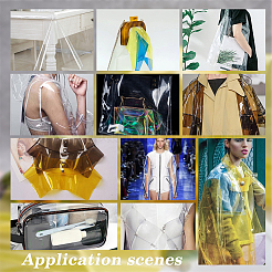 Прозрачная мягкая водонепроницаемая ткань тпу&nbsp;DIY-WH0308-254A-03