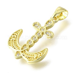 Латунные микро проложить кубического циркония подвески&nbsp;KK-V007-25G