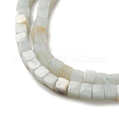 Fili di perline di amazzonite di fiori naturali&nbsp;G-B064-A21