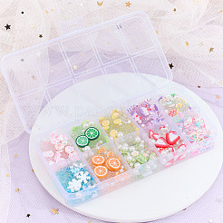 130 г 10 вида пластиковых пузырчатых бусин FIND-OC0004-04