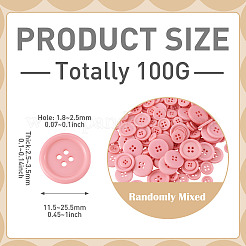 Boutons de résine 4-hole&nbsp;BUTT-TADJ0001-03E