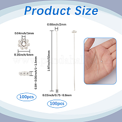 100 шт. бусины-разделители в виде маргариток из сплава&nbsp;KK-SP0002-46S
