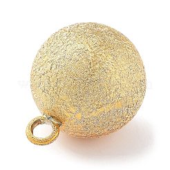 Messingg locke Anhänger & Charms&nbsp;X-KK-NH0001-01G