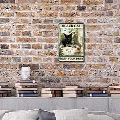 Старинный металлический оловянный знак&nbsp;AJEW-WH0157-040