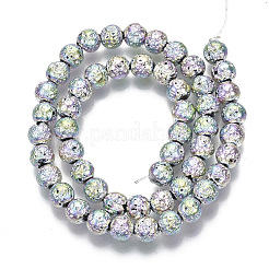 Гальванические бусины из натуральной лавы X-G-S352-30B-03