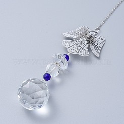 Хрустальный шар люстра призма украшения висит ловец солнца AJEW-I040-11C