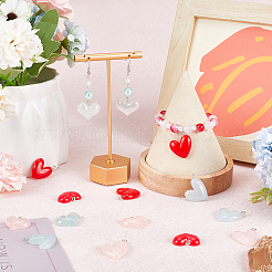 36 шт. подвески из прозрачной и непрозрачной смолы 6 стилей&nbsp;RESI-SC0002-97