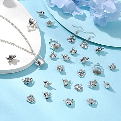 30 шт. 6 стиля подвески из сплава в тибетском стиле&nbsp;TIBEP-YW0001-77