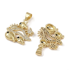 Латунные микро проложить кубического циркония подвески&nbsp;KK-I358-064G-04