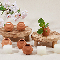 6 Stück Tontopffiguren-Ornamente&nbsp;DJEW-FH0011-54