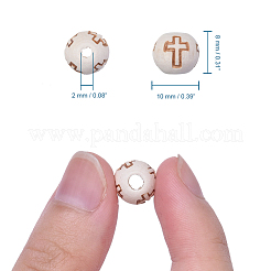 Натуральные круглые деревянные бусины WOOD-S656-LF