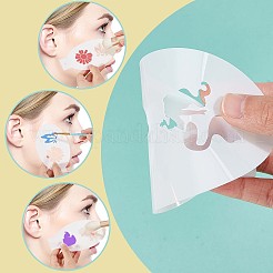 Pochoirs de maquillage en plastique&nbsp;DIY-WH0304-582B