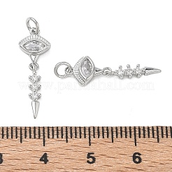 Shegrace Messing-Anhänger mit klarem Zirkonia&nbsp;XGRQ3K023-540P