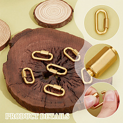 8 шт. подвески-замки с винтовым карабином из сплава FIND-UN0003-31G