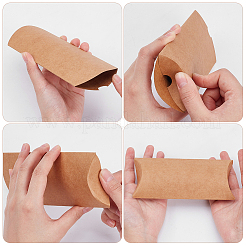 Scatole regalo per bomboniere di nozze con cuscino in carta kraft&nbsp;CON-WH0099-58B