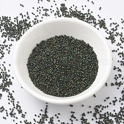 MIYUKIデリカビーズ  シリンダー  日本製シードビーズ  11/0  （db0327)マットメタリックダークグリーンアイリス  1.3x1.6mm  穴：0.8mm  約2000PCS /ボトル  10 G /ボトル&nbsp;SEED-JP0008-DB0327