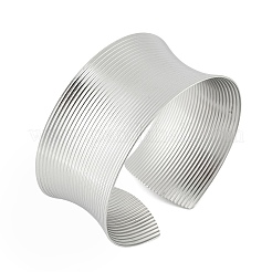Weit geöffnete Armreifen aus Edelstahl 304 für Damen&nbsp;BJEW-K230-03A-P