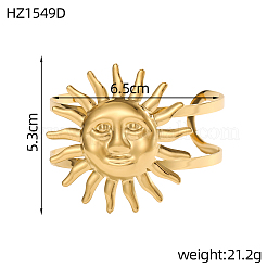 Из нержавеющей стали манжеты браслеты&nbsp;STAS-OY011-44G