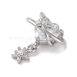 Латунные микро проложить кубического циркония подвески&nbsp;KK-U042-12P