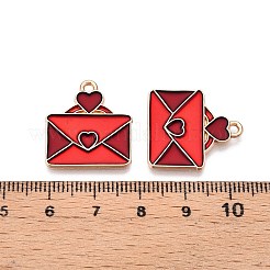 Pendentifs en alliage d'émail sur le thème de la saint-valentin&nbsp;ENAM-T020-50J-01