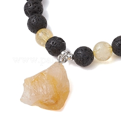 Браслеты из бисера из натуральных драгоценных камней для женщин BJEW-JB11476