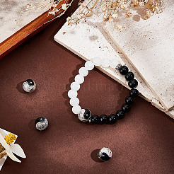 4 шт. латунные круглые бусины с микропаве из кубического циркония&nbsp;ZIRC-BBC0003-23