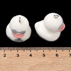 Флокированные подвески из непрозрачной смолы&nbsp;RESI-F064-A07