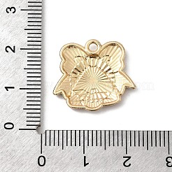 クリスマス合金エナメルペンダント  ゴールドカラー  クリスマス鐘  18x20x2mm  穴：1.8mm&nbsp;FIND-H055-17G-G01