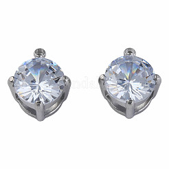 201 многорядное звено из нержавеющей стали с прозрачным кубическим цирконием STAS-N087-49P