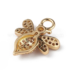 Стойки обшивки латунь микро проложить Циркон подвеску&nbsp;KK-C019-13G-01