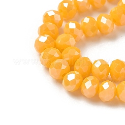 Непрозрачные сплошные цветные стеклянные бусины EGLA-XCP0001-19