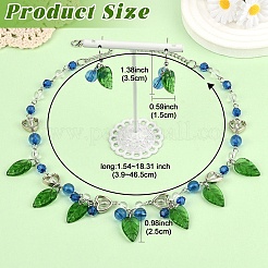 Комплекты из ожерелий и серег-колец из нержавеющей стали 304&nbsp;SJEW-YW00001