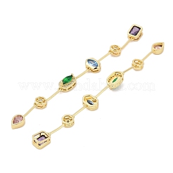 Латунные микро проложить кубического циркония большие кулоны&nbsp;KK-U058-55G