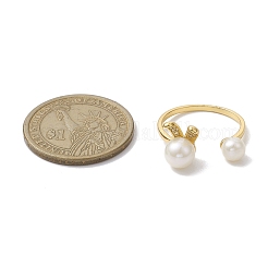 Натуральные перламутровые кольца RJEW-P113-17G