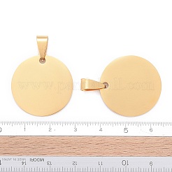 Pendentifs en acier inoxydable 304 avec placage ionique (IP)&nbsp;STAS-I311-05A-G