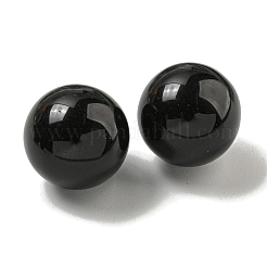 Statues de figurines en boule ronde en obsidienne naturelle&nbsp;G-P532-02A-25-01