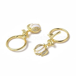 Латунные застежки-молнии из прозрачного кубического циркония KK-P223-49G-02