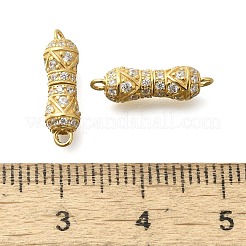925 Sterling Silber Micro Pave klare Zirkonia Schraubverschluss&nbsp;STER-U006-05G
