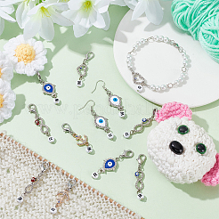 Подвеска со стразами из сплава HJEW-AB00081