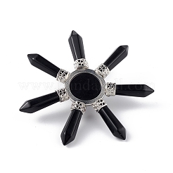 Чакра природный обсидиан энергетический башня пирамида G-L524-08P-03