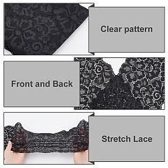 Полиэфирная кружевная цветочная ткань DIY-WH0034-95B