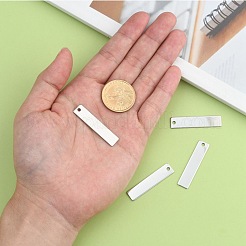 Устойчивые к потускнению 201 нержавеющая сталь прямоугольные штампованные пустые бирки подвески&nbsp;X-STAS-R064-15B