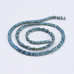 Chapelets de perles en hématite synthétique sans magnétiques&nbsp;G-J382-2x4x2mm-A-F