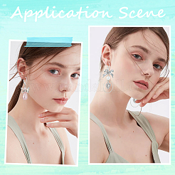 200 шт. латунные серьги с защелкой KK-SP0001-05S