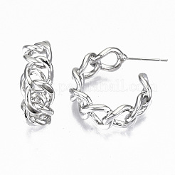 Серьги-кольца из латуни KK-R117-033-NF