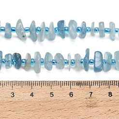Природные Аквамарин бисер нитей&nbsp;G-Z124-A03-02
